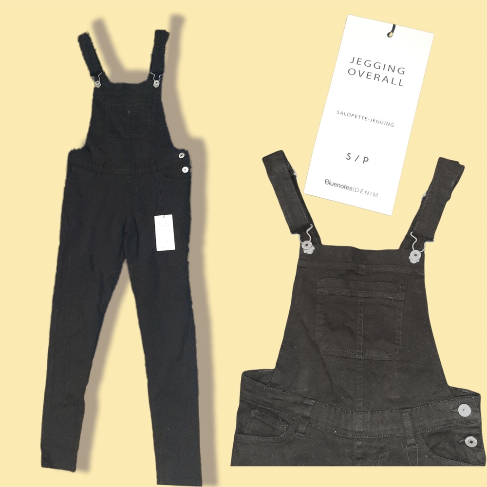BLACK BLUENOTES DENIM WOMEN JEGGING OVERALL